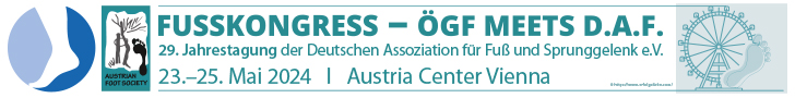 Banner 29. Jahrestagung der Deutschen Assoziation für Fuß und Sprunggelenk e.V. (D.A.F.)